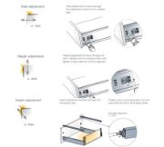 Obrazek Szuflada Tekform drawer 450mm H-182 biała