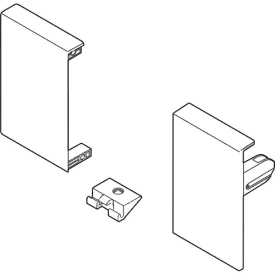 Obrazek ZIF.71M0 mocowanie frontu M szuflady wew. białe