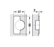 Obrazek Zawias bliźniaczy Duomatic Plus 110`