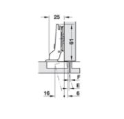 Obrazek Zawias bliźniaczy Duomatic Plus 110`
