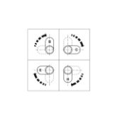 Obrazek Zamek zaczepowy Symo nikl. A 180° 22mm