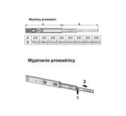 Obrazek Prowadnica kulkowa z hamulcem L-600 Sevroll