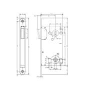 Obrazek Zamek magnetyczny B-Twin WC złoty satyna
