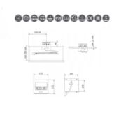 Obrazek Przedłużacz biurkowy AVARO 1xgniazdo 2xUSB czarny