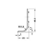 Obrazek Profil uchwytowy L srebrny L-2,5m