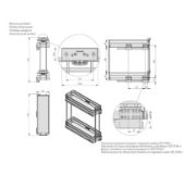 Obrazek Kosz MovixPro 200mm 2poz chrom biała mata