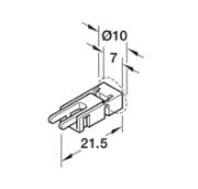 Obrazek Przewód zasilający Loox5 do taśmy 1-kolor. 2m 24V