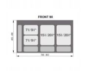 Obrazek Pojemnik na odpady PRAKTIKO 90 3x15