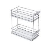 Obrazek Kosz MovixPro 300mm 2poz chrom biała mata