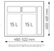Obrazek Sortownik Unico 600 2x15L