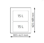 Obrazek Sortownik Unico 500 2x15L
