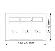Obrazek Sortownik Unico 800 3x15L