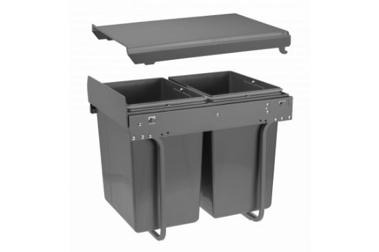 Obrazek Segregator PRACTI ECO 400 2x20L antracyt