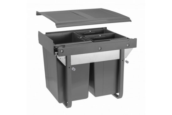 Obrazek Segregator PRACTI ECO 450 1x20L 2x10L antracyt