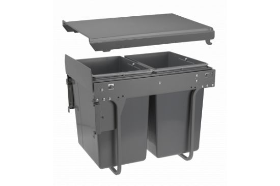 Obrazek Segregator PRACTI ECO 450 2x20L antracyt