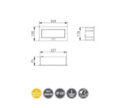 Obrazek Przedłużacz biurkowy SOFT 3x gniazdo  czarny