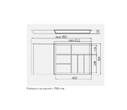 Obrazek Wkład regulowany bukowy 600-1000mm AXIS/MB L-450