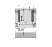 Obrazek Wsporniki do szuflady pod cokół kpl. 2 szt