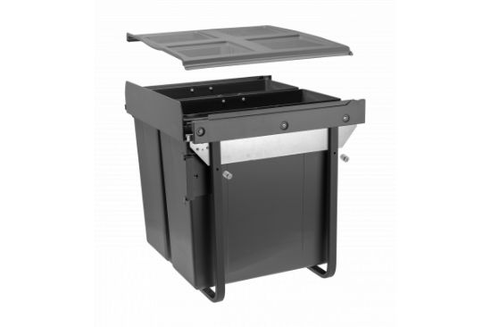 Obrazek Segregator PRACTI ECO 600 2x34L antracyt