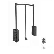 Obrazek Pantograf z podnoś.olejowym 645-910mm  antracyt