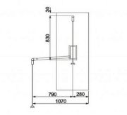 Obrazek Pantograf 645-910mm biały
