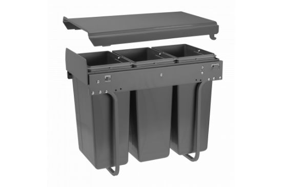 Obrazek Segregator PRACTI ECO 300 3x10L antracyt