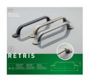 Obrazek Uchwyt RETRIS L-128 antyczny mosiądz