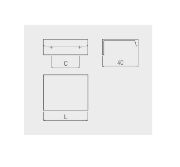 Obrazek Uchwyt HEXI 320/360mm czarny mat