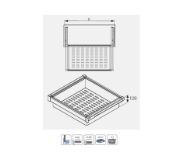 Obrazek Szuflada Elite z koszem metalowym 900 mm antracyt