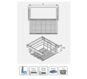 Obrazek Szuflada Elite z koszem drucianym 800 mm antracyt