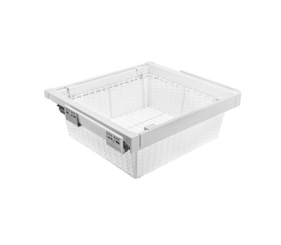 Obrazek Szuflada Elite z koszem ratanowym 800 mm biała