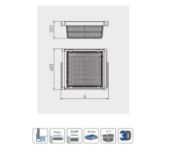 Obrazek Szuflada Elite z koszem ratanowym 800 mm antracyt