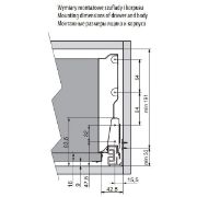 Obrazek Szuflada Modern Box 450 wysoki szary