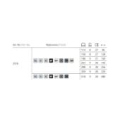 Obrazek Uchwyt 2576-192 grafit marone