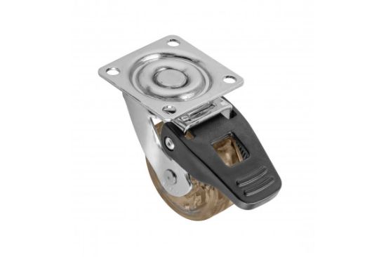 Obrazek Kółko meblowe B SHIFT brązowe 50mm z hamulcem