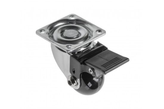 Obrazek Kółko meblowe Brazylia czarne 35mm (z hamulcem)