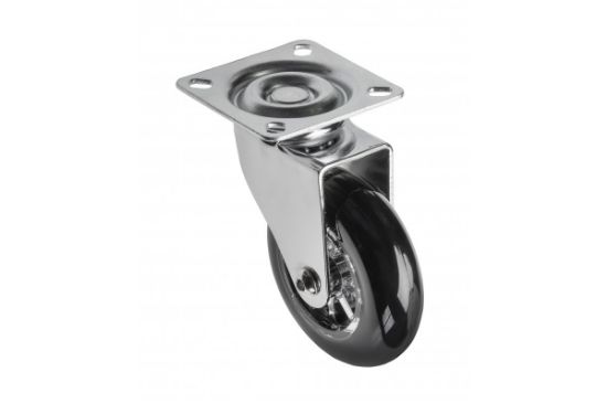 Obrazek Kółko meblowe Brazylia czarne 75mm (bez hamulca)