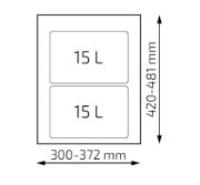 Obrazek Sortownik Unico 450 2x15L