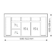 Obrazek Sortownik Unico 1000 2x7L 2x15L