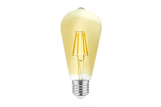 Obrazek Żarówka LED FILAMENT Vintage ST64 E27 4W