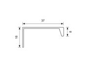 Obrazek Uchwyt 3808-320 czarny mat