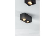 Obrazek Oprawa sufitowa AVEIRO DUO IP20 max 20W*2 czarna