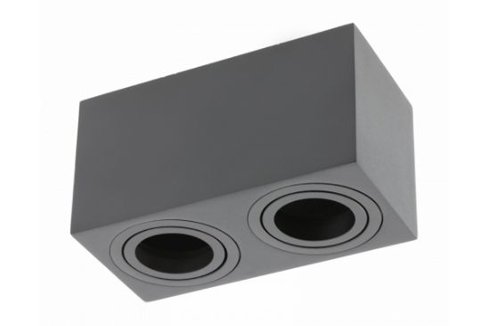 Obrazek Oprawa sufitowa AVEIRO DUO IP20 max 20W*2 czarna