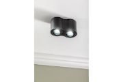 Obrazek Oprawa sufit. AVEIRO DUO BIS IP20 max 20W*2 czarna