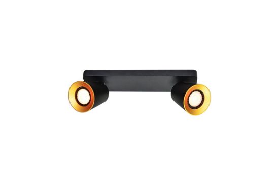 Obrazek Oprawa sufitowa Elli 2 IP20 2*GU10 max.20W czarna