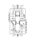 Obrazek Zawias CH300 do klap 2,10kg z amortyzatorem
