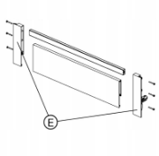 Obrazek Mocowanie front wewnętrzny H-199 czarne MATRIX